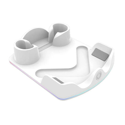 Meta Quest 3S Charging Dock – Fast VR Headset Station with RGB Light & Controller Holder for Quest 3S/3/2