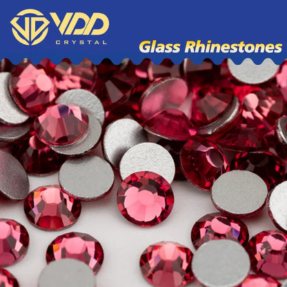 VDD SS4–SS30 Glass Crystal Rhinestones – High Quality Flatback Glitter Strass Stones for Nail Art, DIY Crafts & Decoration