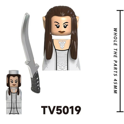 TV6403/TV6404/TV6405 Blocks Toy Set — Orcs, Dwarfs, Elves & Rohan Knight Action Figures Building Bricks for Kids Gift