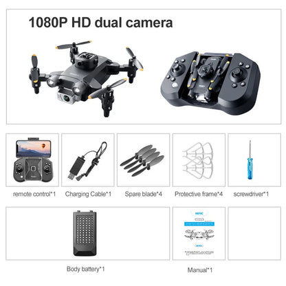 4DRC V30 Mini Drone – 4K/1080P HD Camera FPV RC Quadcopter with 5-Sided Obstacle Avoidance, Toy Gift Helicopter