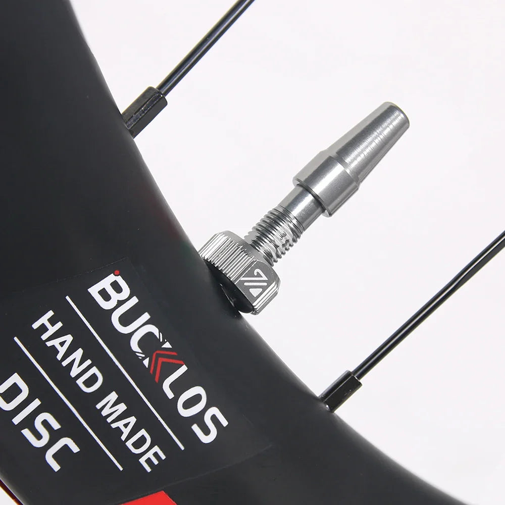 BUCKLOS Tubeless Presta Valves 40–100mm — Aluminum Alloy Bike Valve Stem for Road & MTB