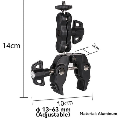Selfie Stick Monopod Handlebar Mount – Compatible with Insta360 X4/X3/X2, GoPro 8-13 & DJI for Bicycle & Motorcycle
