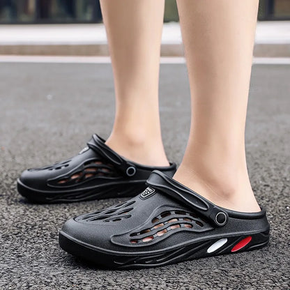 Summer Men’s EVA Sandals – Casual Hole Clogs, Outdoor & Beach Flat Slippers, Big Size 49