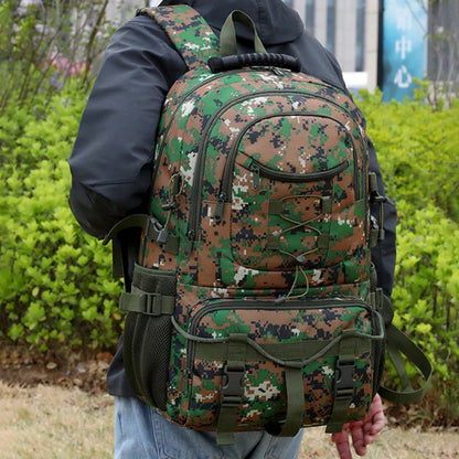 USB Tactical Camping Backpack – Large Multi-Functional Hiking, Trekking & Laptop Rucksack for Outdoor Travel and Sports