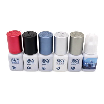 Sky Glue Eyelash Extension Adhesive 5ml – Fast-Drying 0.5s False Lash Glue with Makeup Bag