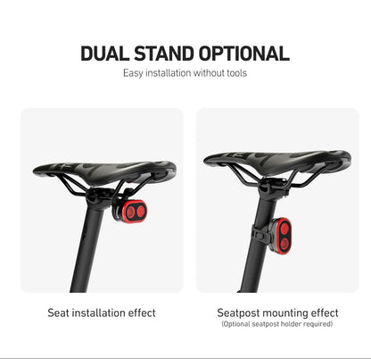 CYCLAMI CY300T Smart Bicycle Brake Sensing Light — Waterproof Front & Rear MTB Road Bike Light Accessory