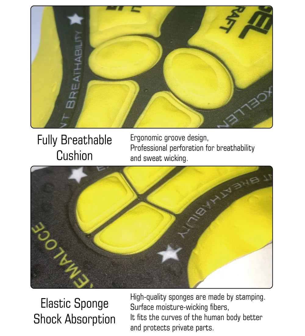 KEMALOCE Cycling Gel Pad - 5D/12D Breathable Shockproof Bike Cushion With Silicone Foam Comfort For Men & Women Long Rides