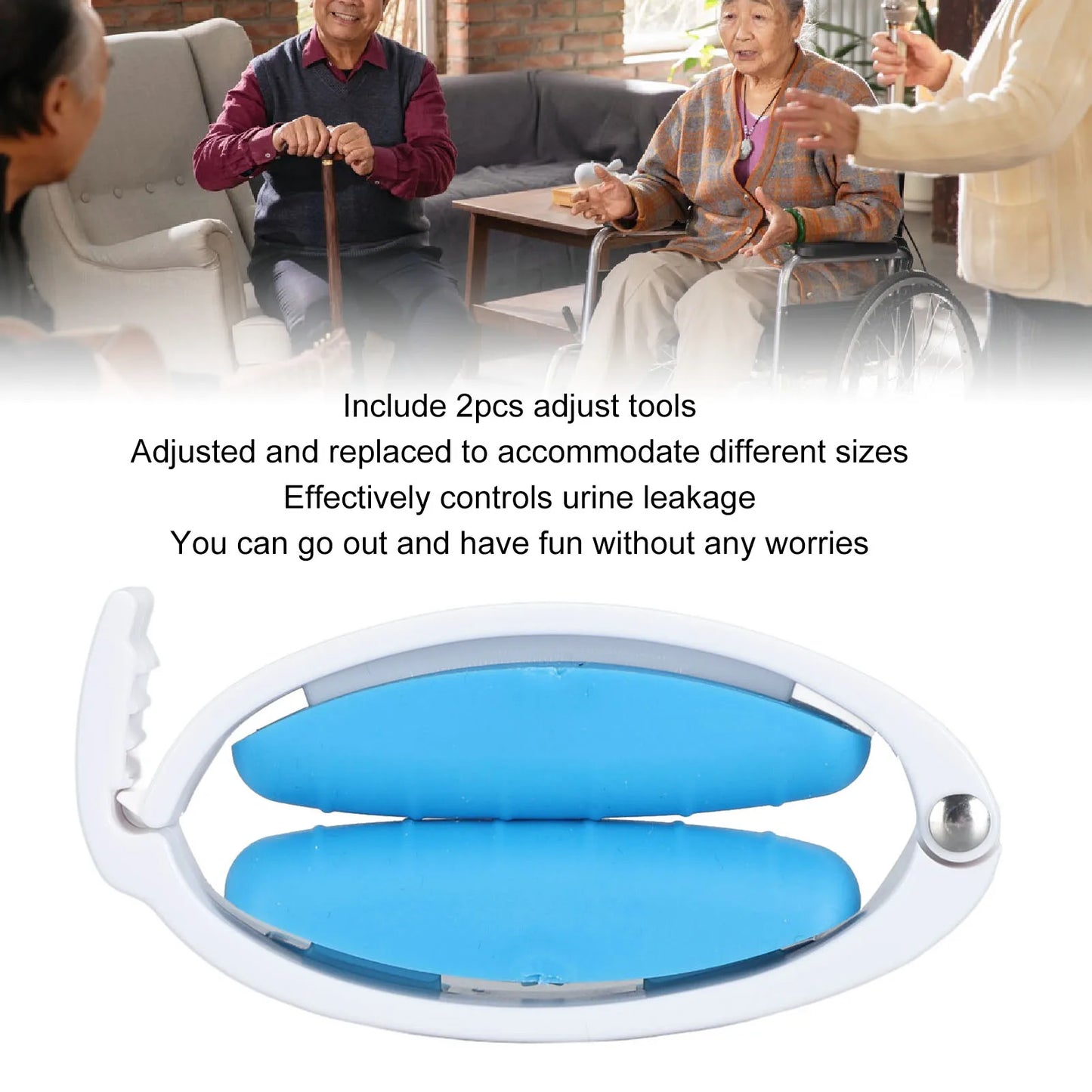 Male Urinary Incontinence Clamp – Adjustable Silicone Leak Prevention Clip for Men