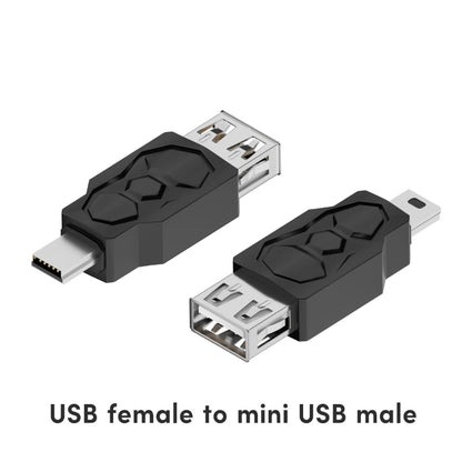 DXAB USB 2.0 Adapter – Micro & Mini Male to Female Converter Connector Changer