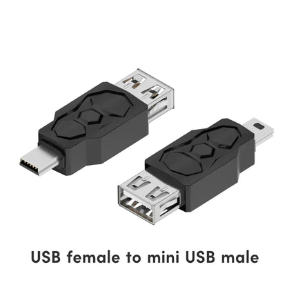 DXAB USB 2.0 Adapter – Micro & Mini Male to Female Converter Connector Changer