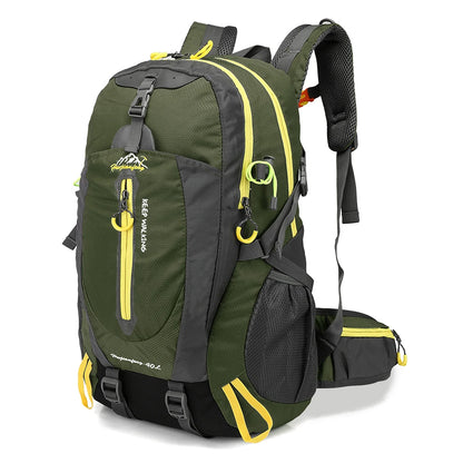 40L Water-Resistant Travel Backpack — Camping, Hiking, Trekking & Climbing Daypack with Laptop Compartment for Men & Women