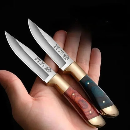 Boning Knife Meat Cleaver – Stainless Steel Mongolian Hand Meat Knife for Roasted Lamb & Steak with Cover