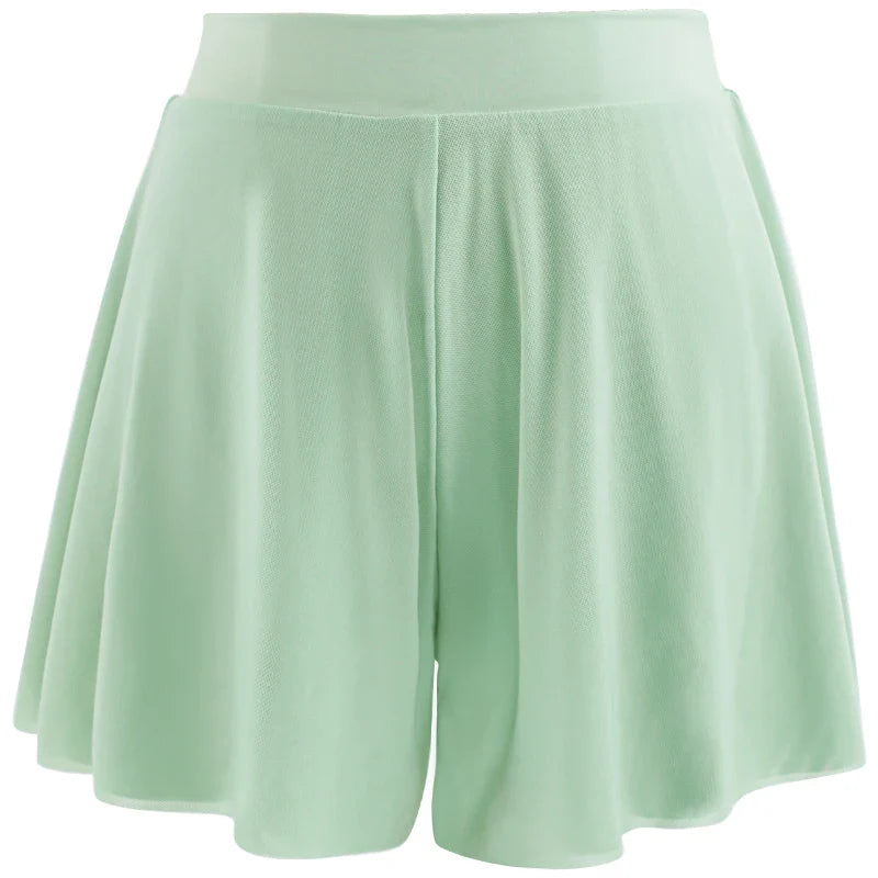 Women’s Dance & Yoga Shorts – Skirted Sport Pants for Ballet, Training, Jogging, Running & Fitness