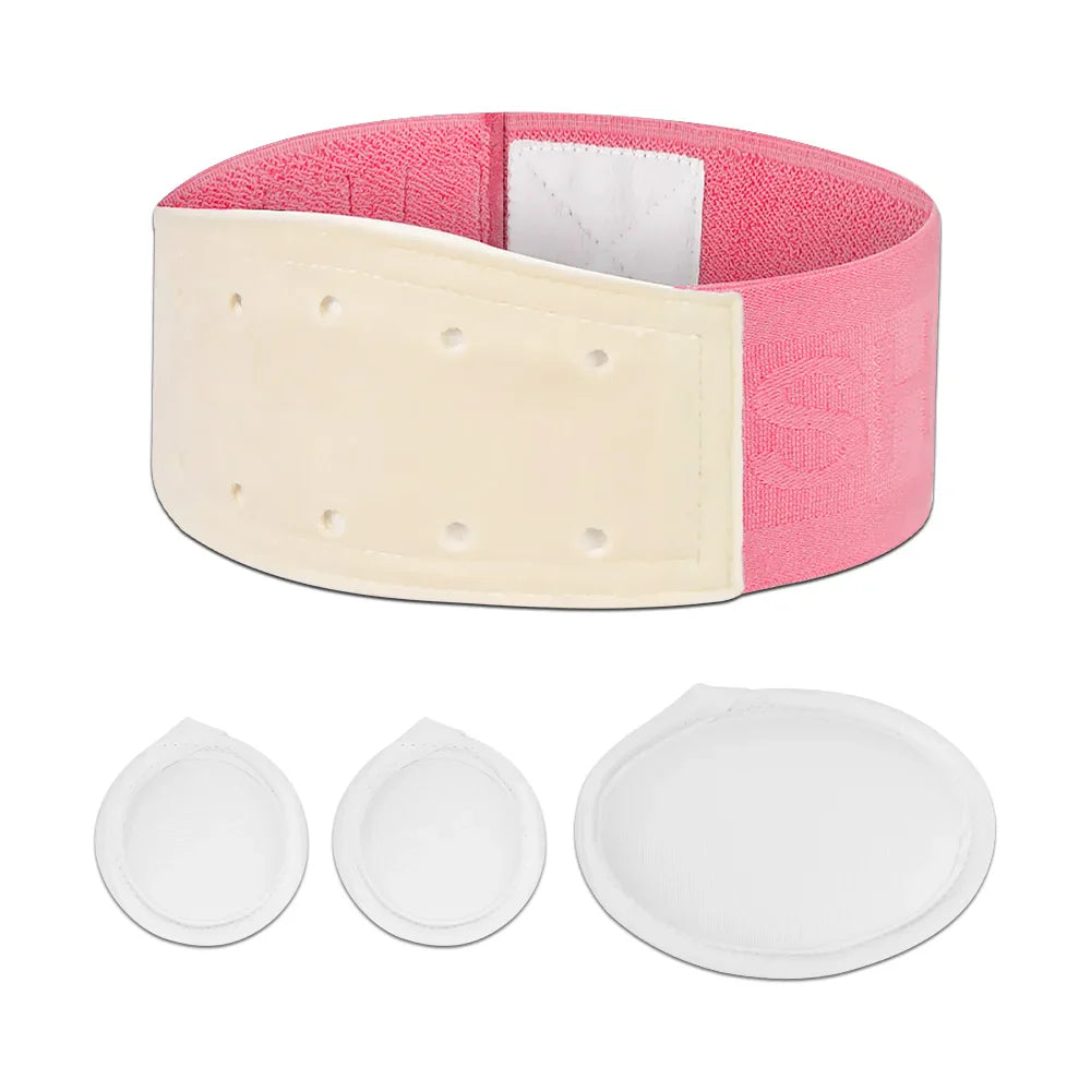 Infant Hernia Belt with 3 Pads — Umbilical & Inguinal Navel Support for Newborn Baby Belly Button Treatment