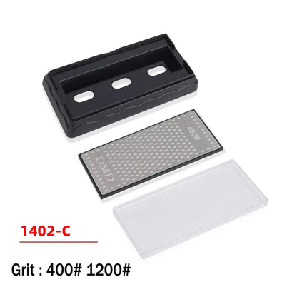 Double-Sided Diamond Sharpening Stone – Knife & Chef Whetstone 400/600/1000/1200 Grit Kitchen Sharpener