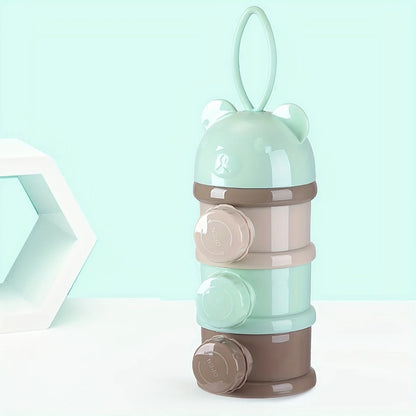 Large Capacity Baby Formula Container - Portable Stackable Milk Powder Dispenser with Strap & Snack Storage Box