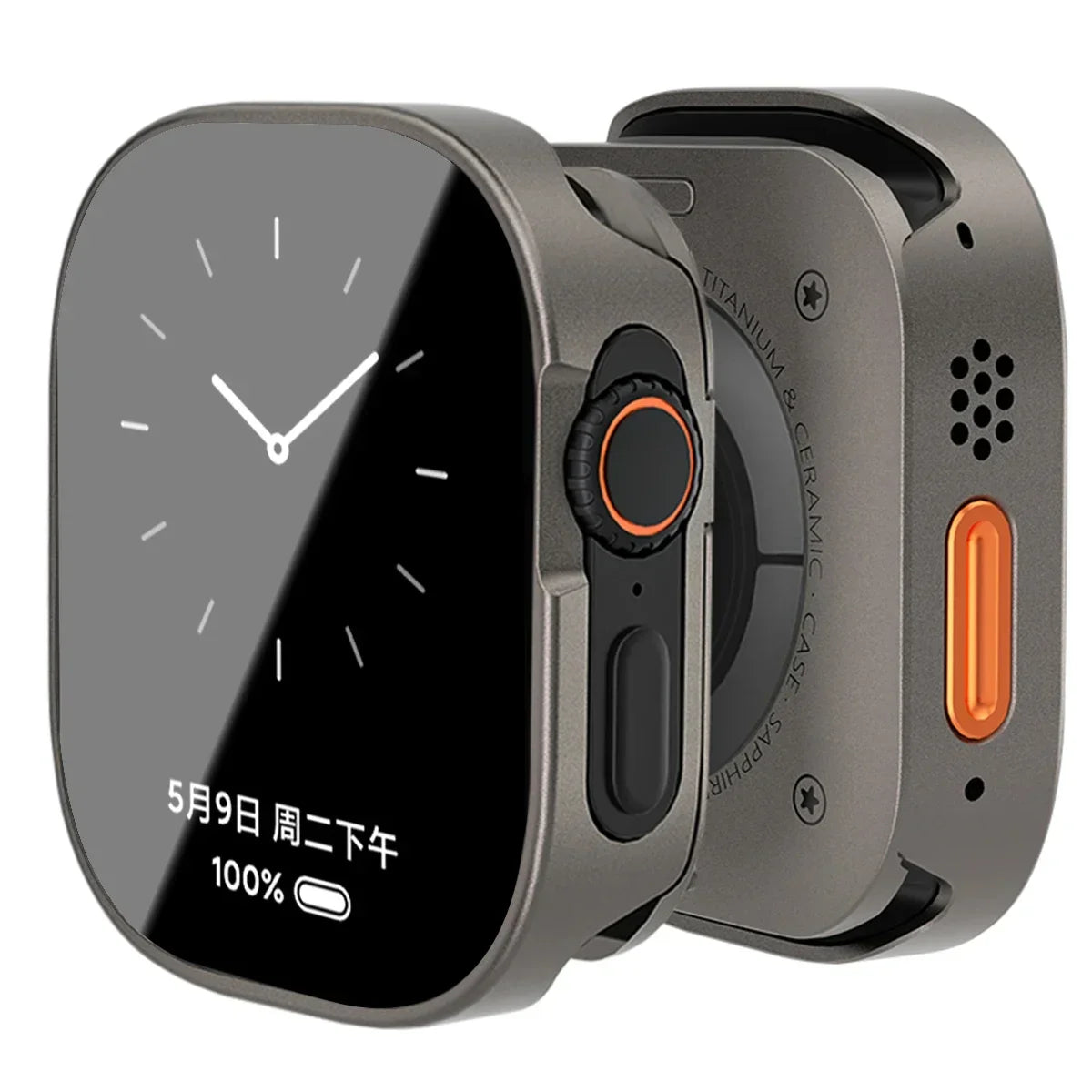 Waterproof Aluminum Alloy Case for Apple Watch Ultra 3/2 49mm – Full Coverage Metal Protective Cover for iWatch Series 11/10/9/8/7/SE3 45mm/44mm/46mm