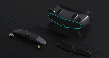 CADDXFPV Walksnail Avatar HD FPV Goggles – 5.8GHz Steadyview Receiver, Head Tracker, 1920x1080 Video Glasses for RC Drone