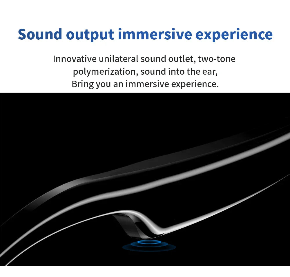 SENBONO E13 Smart Glasses – Blue Light Filtering Polarized Lenses with Audio, Built-in Mic, Speakers, Touch & Voice Assistant