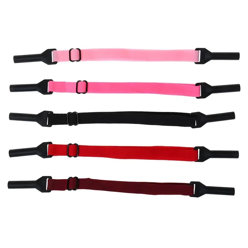 2pcs Adjustable Glasses Chain – Elastic Non-Slip Strap, Anti-Drop Eyewear Cord for Sports