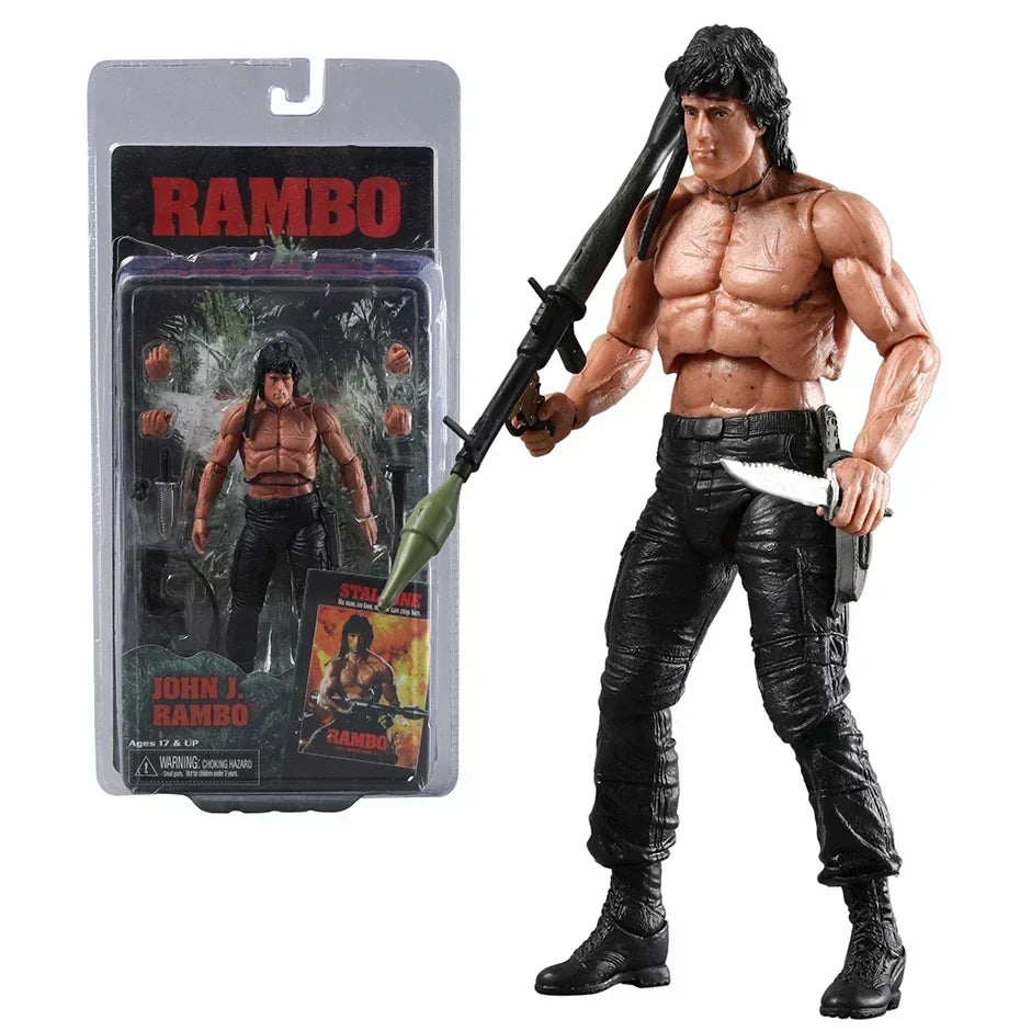 NECA Rambo SDCC 2015 Action Figure — Force of Freedom Handmade Model Toy Doll
