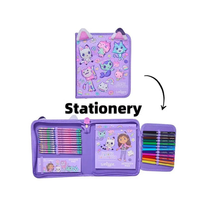 New Australia Smiggle Gabby Schoolbag Set – Girls Shoulder Backpack with Meal Bag, 14-Inch, Perfect Semester Gift