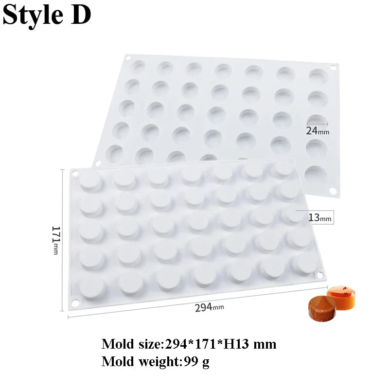 35-Cell Silicone Candy & Chocolate Mold — Jelly, Cake, Ice Cube & Dessert Baking Tool