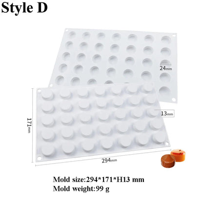 35-Cell Silicone Candy & Chocolate Mold — Jelly, Cake, Ice Cube & Dessert Baking Tool