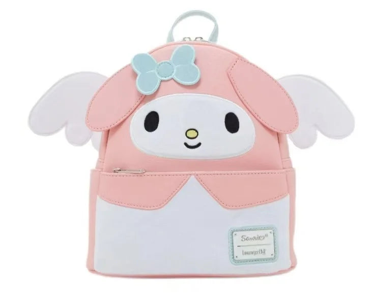Pink Faux Leather Mini Backpack - Lightweight Women's Casual Travel & Outdoor Small Daypack