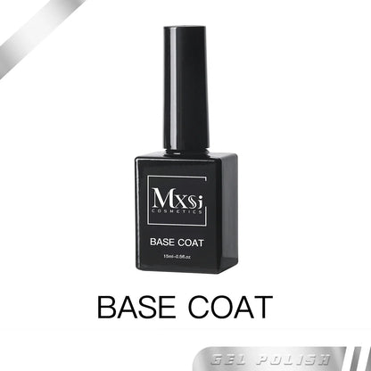 Mxsi 15ml Gel Nail Polish - Neon Brown, Royal Blue, Red, Green & Nude UV Gel Lacquer Colors for Nail Art