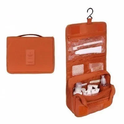 Waterproof Hanging Travel Makeup Bag – Bathroom Cosmetic Organizer for Men & Women