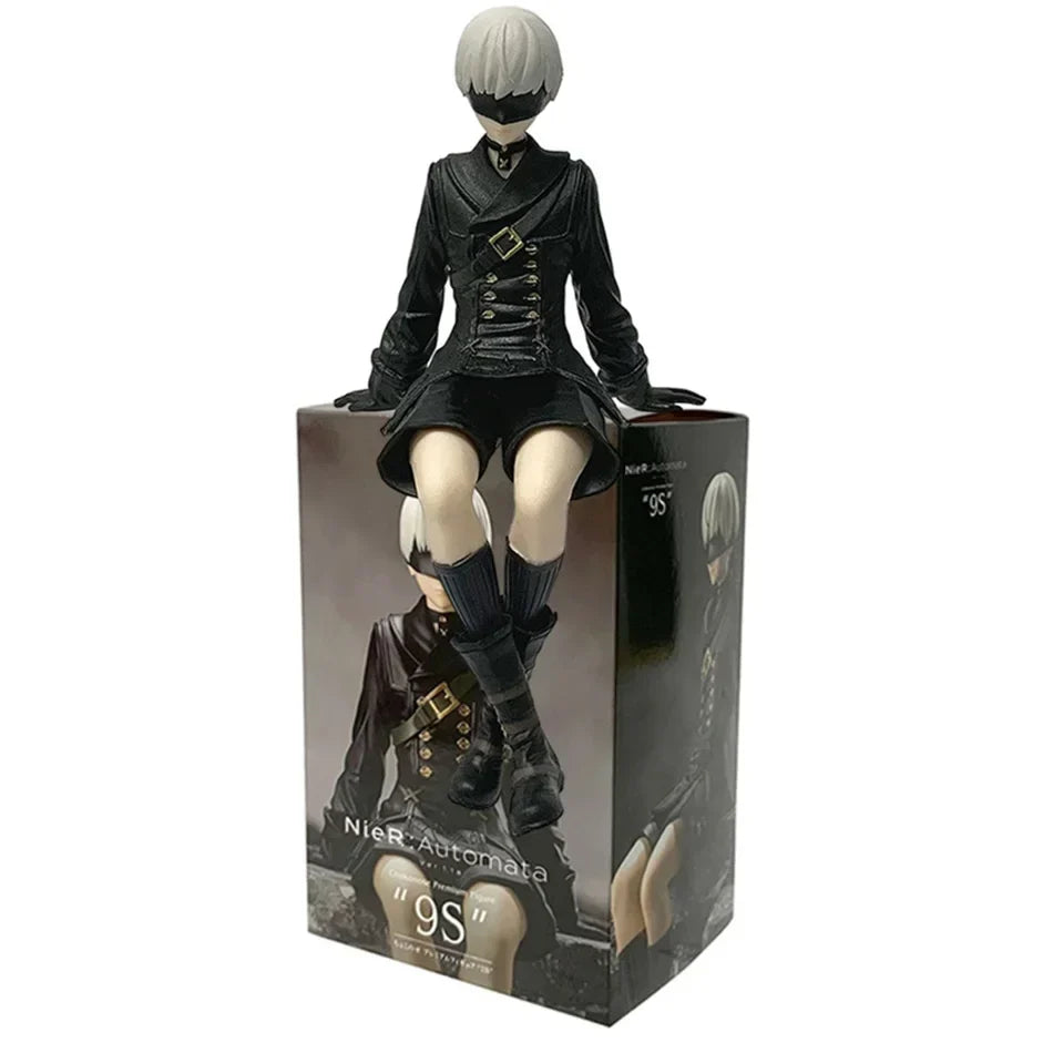 Nier Automata 2B Yorha No.2 Type B Figure - 15cm SEGA Chokonose PVC Anime Collectible Model Toy