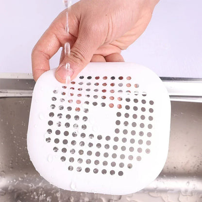 Universal Hair Filter Drain Plug - Kitchen Sink and Bathtub Strainer, Shower Floor Drain Stopper for Home Use