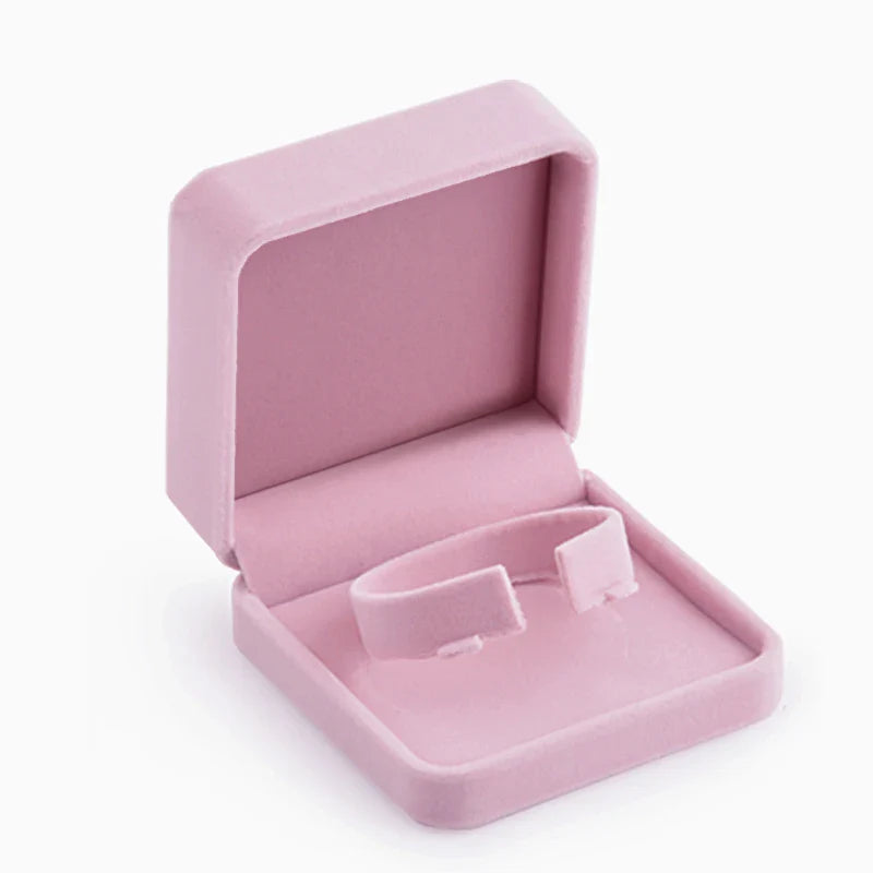 Oirlv Velvet Jewelry Box – Classic Ring, Earring & Necklace Case for Wedding Gift & Display