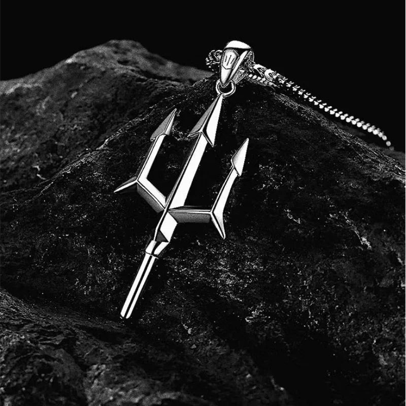 Gothic Skull Jesus Cross Necklace – Punk Catholic Amulet Jewelry for Men, Religious Pendant