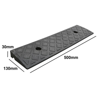 Plastic Non-Slip Curb Ramp – 30mm Threshold Ramp for Cars, Bicycles & Wheelchairs, Smooth Uphill Transition Access Ramp