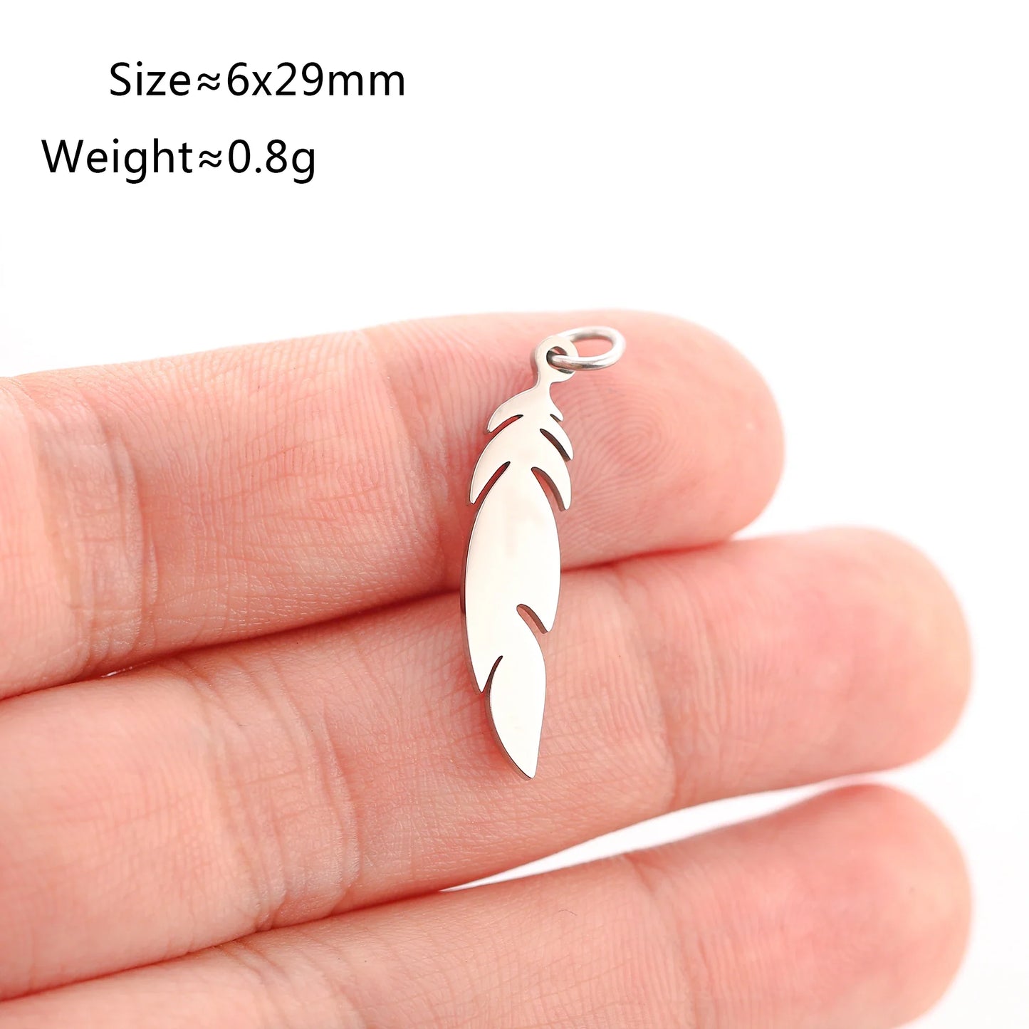5PCS Animal Claw Charms Set – Stainless Steel Cat, Elephant, Hummingbird & Yoga DIY Pendants for Necklaces & Earrings