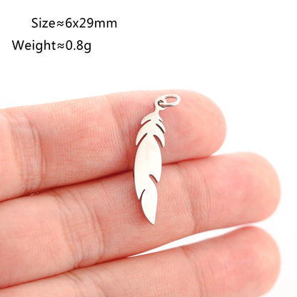 5PCS Animal Claw Charms Set – Stainless Steel Cat, Elephant, Hummingbird & Yoga DIY Pendants for Necklaces & Earrings