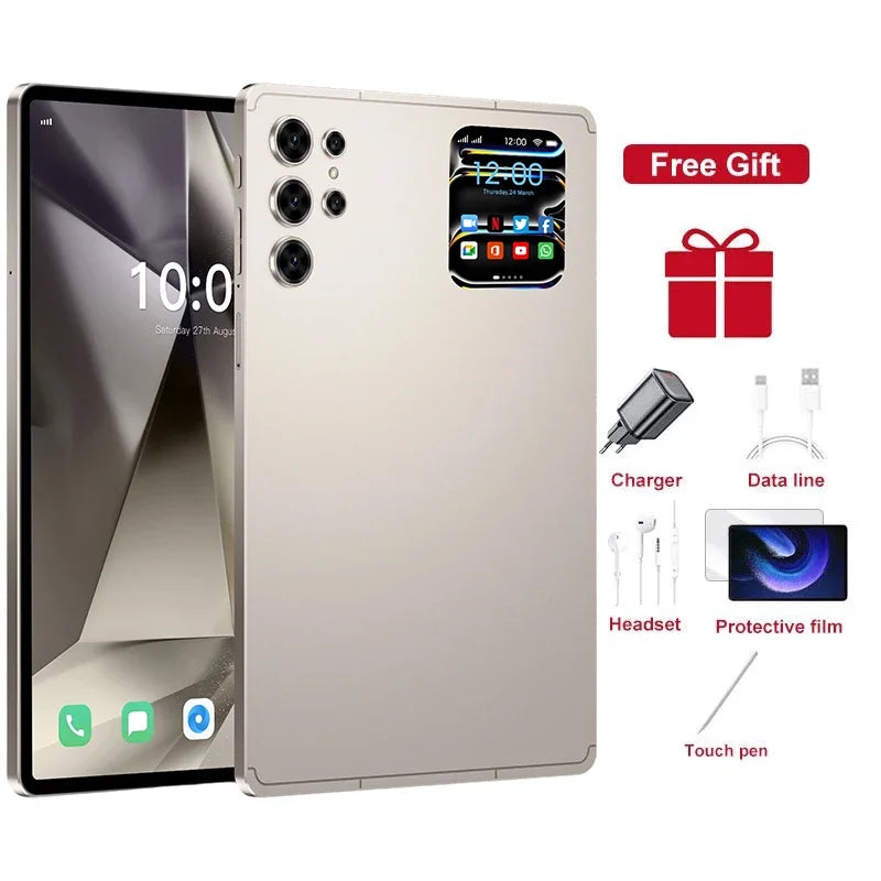 2026 Pad 25 Pro 10.1" Android Tablet – 22GB+2TB, 4G/5G Dual SIM, 10000mAh Kids & Global Version
