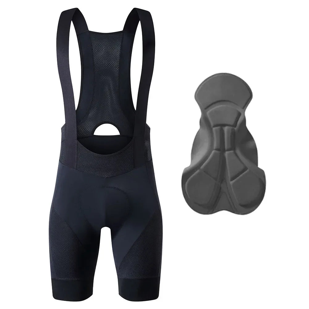 Ykywbike Men's Cycling Bib Shorts – Padded Quick-Dry Bike Tights for 6-Hour Rides, Outdoor Cycling Clothing