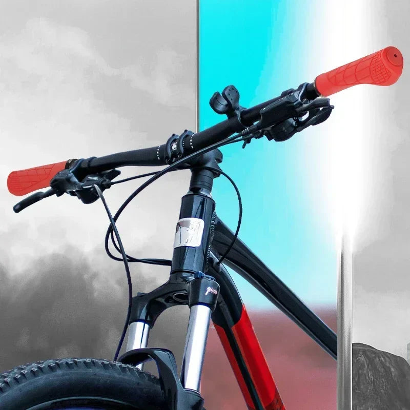 BUCKLOS Ergonomic MTB Handlebar Grips — Comfortable Soft Rubber Lock-On Bicycle Grips for Mountain Bikes