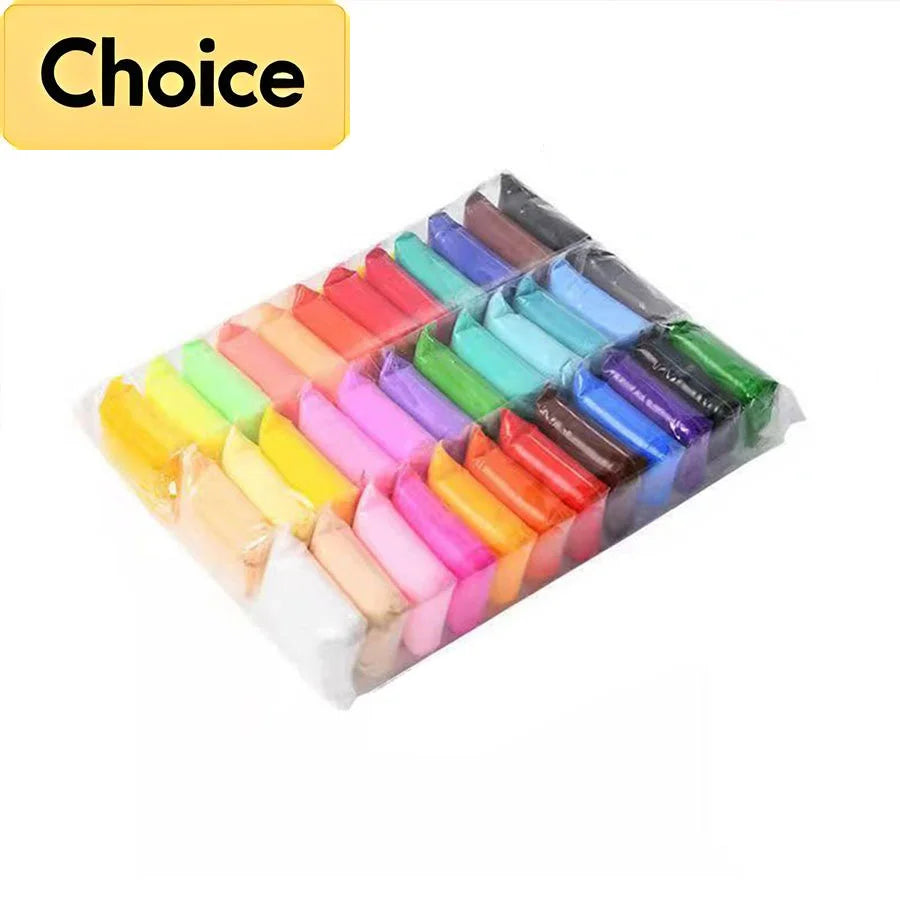 36 Color Air-Dried Clay Set – Ultra-Light Plastic Clay with Carving Tools, DIY Crafts & Gifts for Children and Friends
