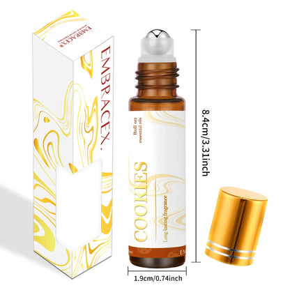 Cookie Scented Essential Oil Roll-On - 10ml Sweet Baked Aroma Aromatherapy for Relaxation Travel & Gift Ideas
