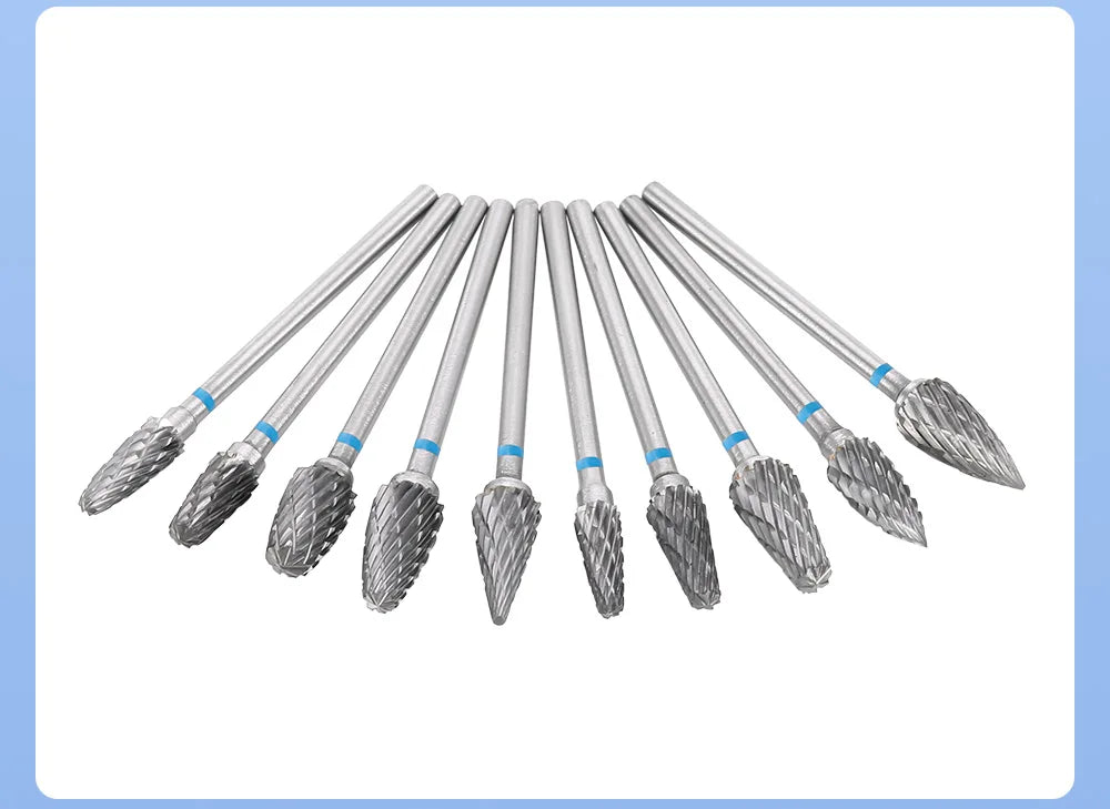 DENTAL Carbide Drills Kit - 2.35mm HP, Autoclavable at 135°C, for Universal Grinding, Removing & Polishing