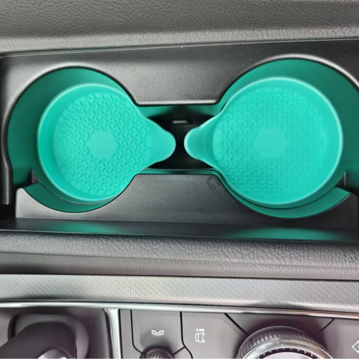 2PCS Anti-Slip Silicone Car Cup Holder Coasters – Universal Vehicle Water Bottle Mats, Shockproof & Insulated Insert Pads