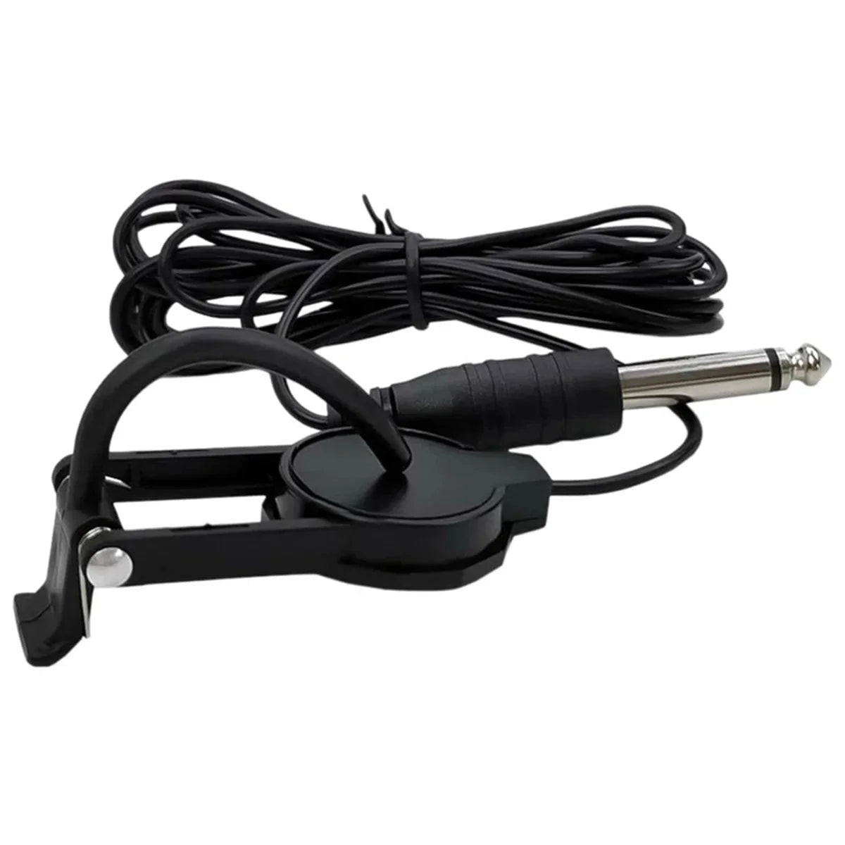 Clip-On Audio Jack Pickup – 2.5M Sound Transducer for Acoustic Guitar, Mandolin, Bouzouki, Violin, Banjo & Ukulele