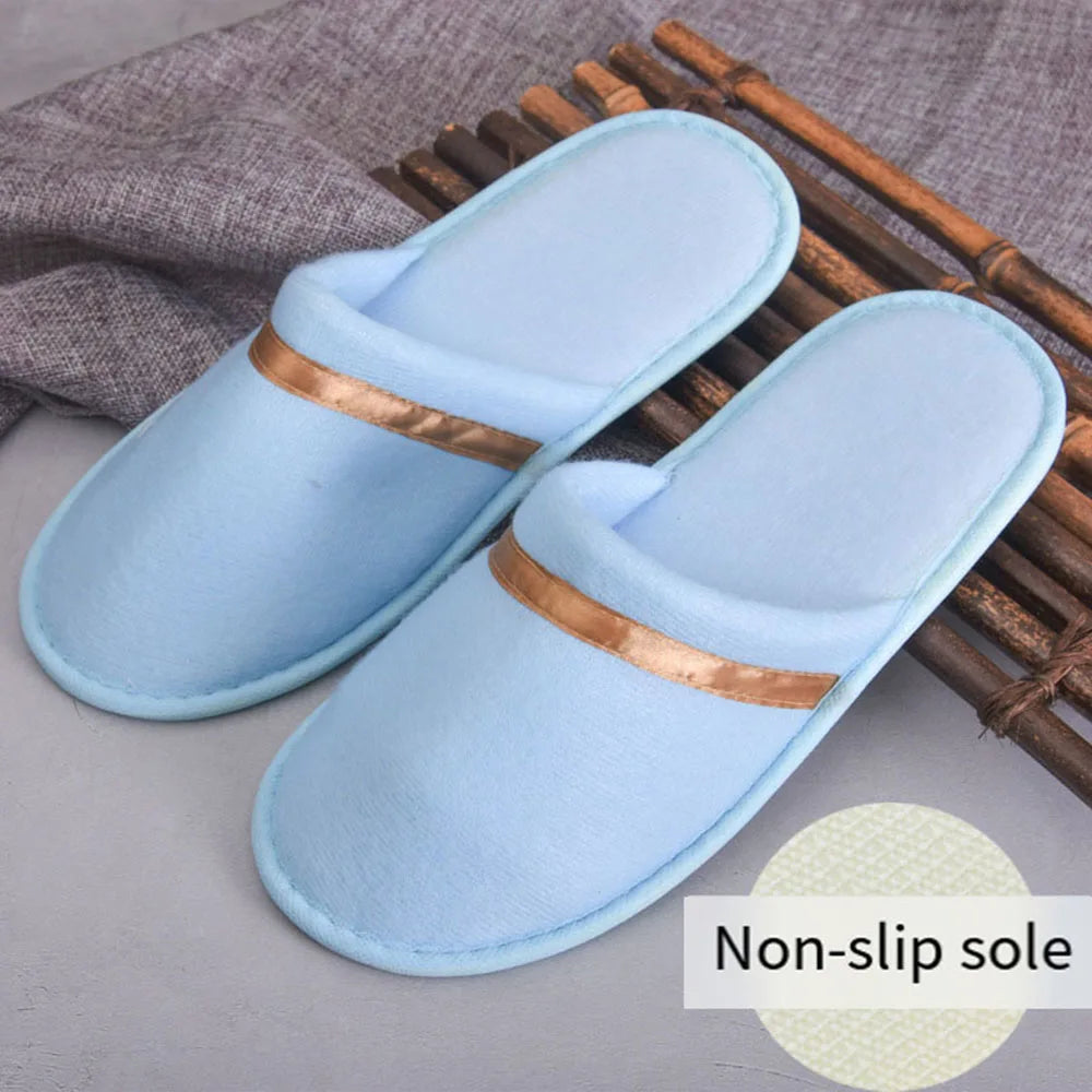 Winter Warm Plush Slippers for Women & Men – Non-Slip Fluffy Indoor House Slides for Bedroom Comfort Couple Home Shoes