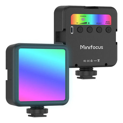 Pocket RGB LED Fill Light – Portable Mini Video Light for Camera, Smartphone, GoPro & Laptop, Adjustable Selfie Lamp