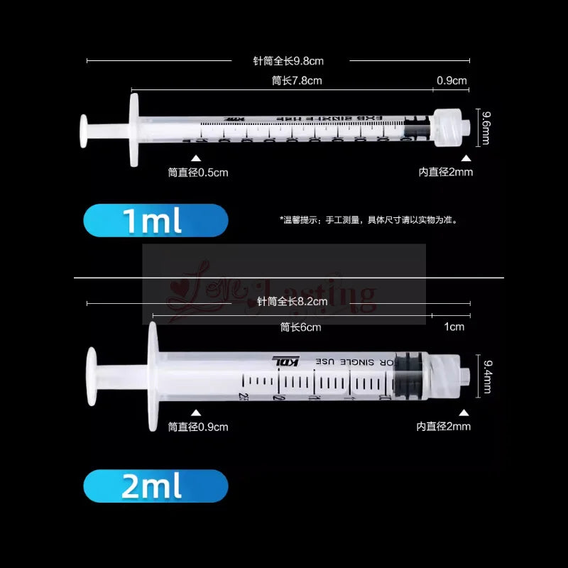 20PCS Plastic Luer Lock Syringes – 1ML/5ML/10ML Disposable Sampler Injectors for Perfume, Rinse & Measurement