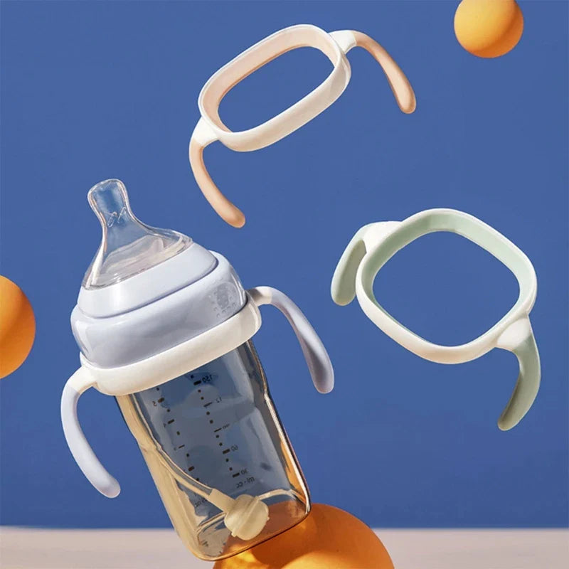 BPA-Free Classic Newborn Bottle Grip Handle – Compatible Silicone Handles for Hegen Bottle, Baby Feeding Accessories